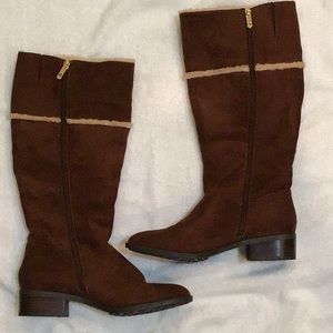 Tommy Hilfiger, suede brown Riding Boots sz 10